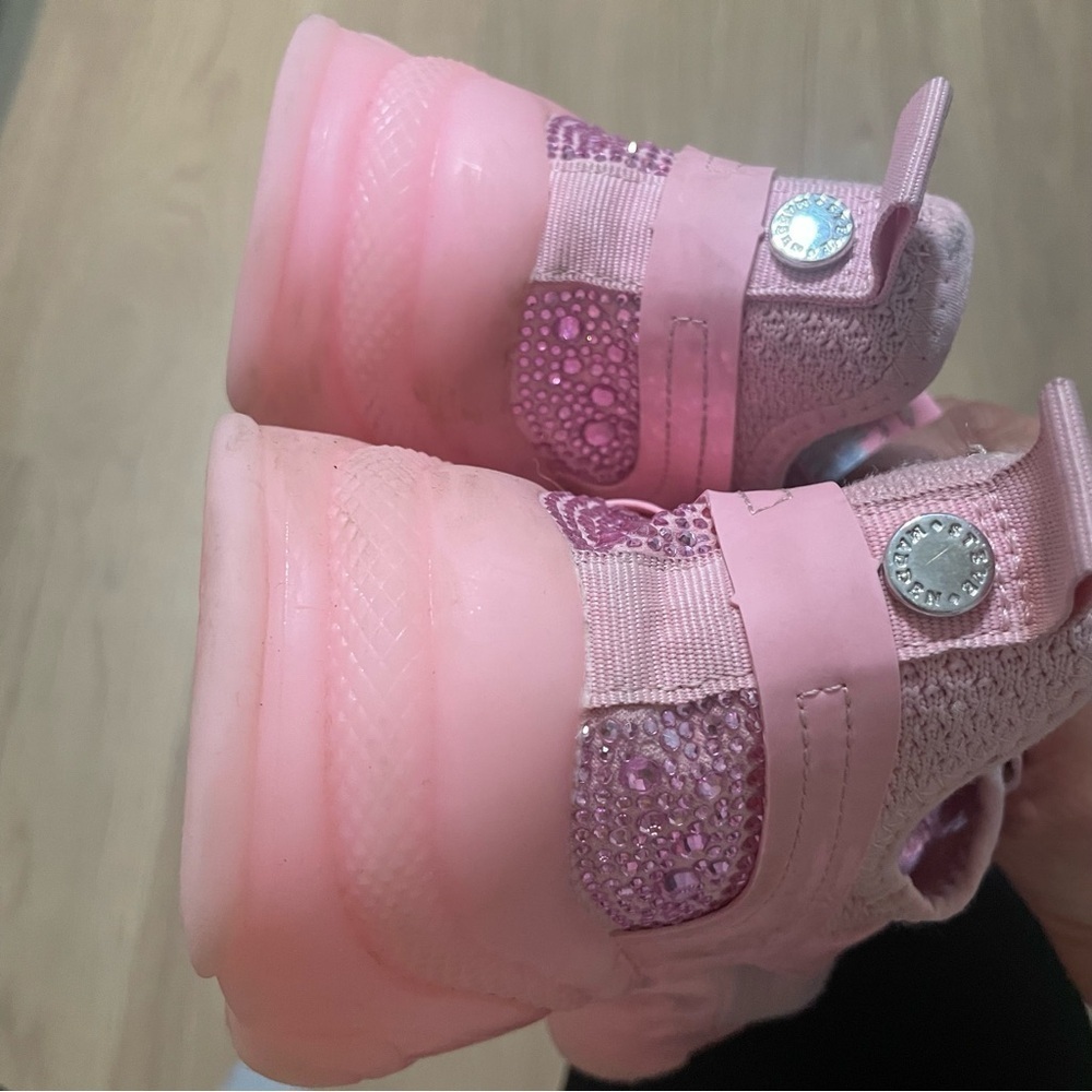 Steve Madden Myles NY90 pink woman slip on sneakers size 7 rhinestones pink - Picture 8 of 10